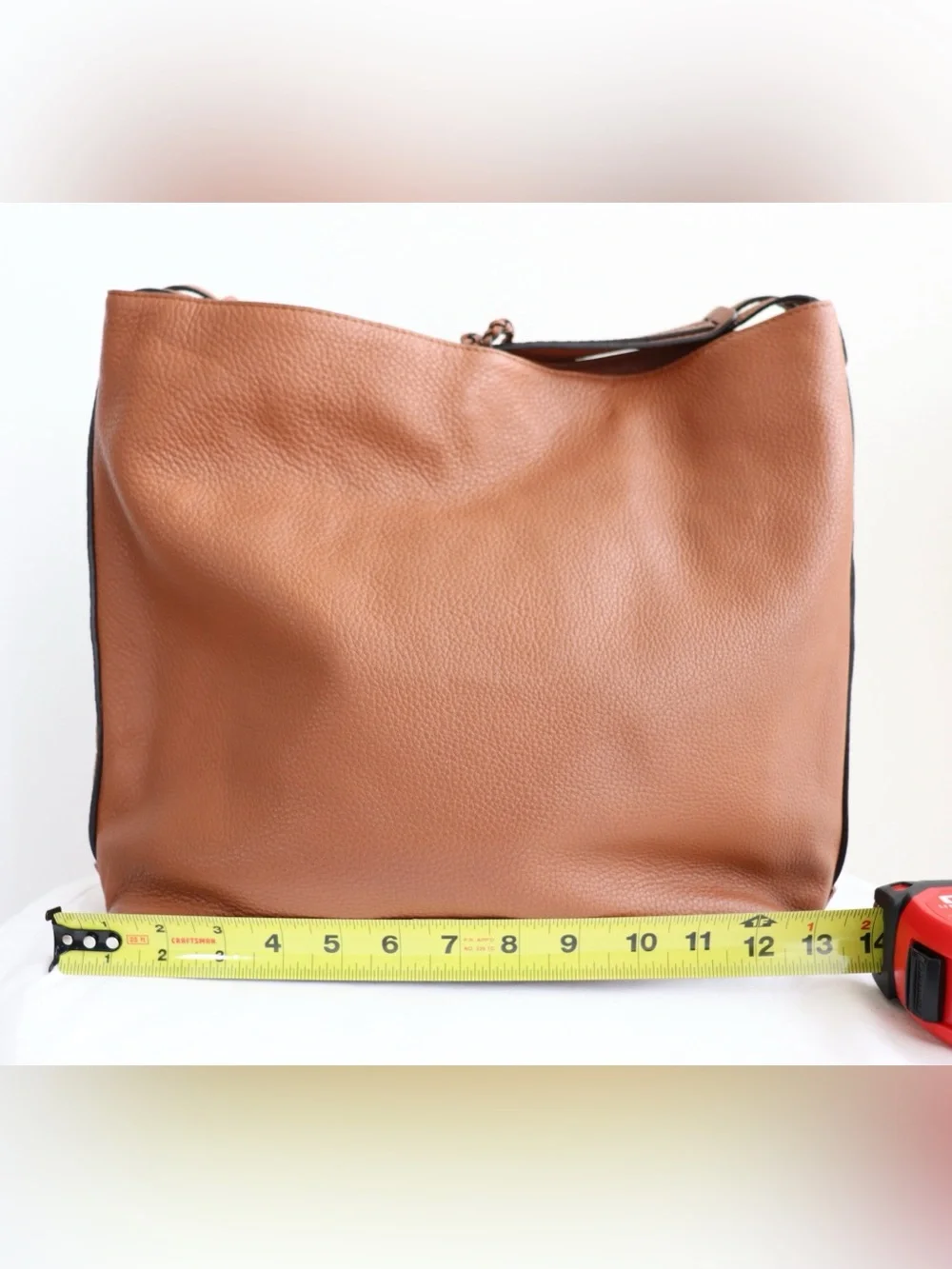 Rebecca Minkoff Isobel Large Brown Soft Leather Shoulder Hobo Bag Tassel Accent